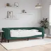 Image de vidaXL Lit de jour avec matelas vert foncé 100x200 cm velours