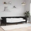 Image de vidaXL Lit de jour avec matelas noir 100x200 cm velours