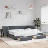 Image de vidaXL Lit de jour avec gigogne et tiroirs sans matelas 90x200 cm