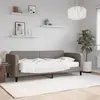 Image de vidaXL Lit de jour avec matelas taupe 80x200 cm tissu