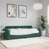 Image de vidaXL Lit de jour avec matelas vert foncé 80x200 cm velours