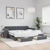 Image de vidaXL Lit de jour avec gigogne et tiroirs sans matelas 90x200 cm