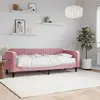 Image de vidaXL Lit de jour avec matelas rose 80x200 cm velours