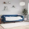 Image de vidaXL Lit de jour avec matelas bleu 100x200 cm velours