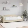 Image de vidaXL Lit de jour avec matelas crème 80x200 cm tissu