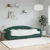 Image de vidaXL Lit de jour avec matelas vert foncé 80x200 cm velours