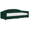 Image de vidaXL Lit de jour avec matelas vert foncé 90x200 cm velours