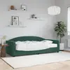 Image de vidaXL Lit de jour avec matelas vert foncé 90x200 cm velours