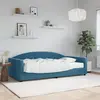 Image de vidaXL Lit de jour avec matelas bleu 100x200 cm velours