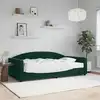 Image de vidaXL Lit de jour avec matelas vert foncé 100x200 cm velours