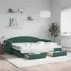 Image de vidaXL Lit de jour avec gigogne et tiroirs sans matelas 90x200 cm