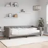 Image de vidaXL Lit de jour avec matelas taupe 90x200 cm tissu