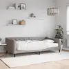 Image de vidaXL Lit de jour avec matelas taupe 100x200 cm tissu