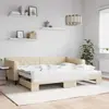 Image de vidaXL Lit de jour avec gigogne sans matelas crème 90x200 cm