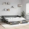 Image de vidaXL Lit de jour avec gigogne et tiroirs sans matelas 80x200 cm