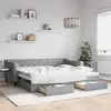 Image de vidaXL Lit de jour avec gigogne et tiroirs sans matelas 90x200 cm