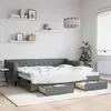 Image de vidaXL Lit de jour avec gigogne et tiroirs sans matelas 90x200 cm