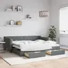 Image de vidaXL Lit de jour avec gigogne et tiroirs sans matelas 90x190 cm