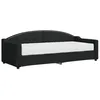 Image de vidaXL Lit de jour avec matelas noir 80x200 cm tissu