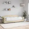 Image de vidaXL Lit de jour avec matelas crème 80x200 cm tissu