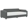 Image de vidaXL Lit de jour avec matelas gris foncé 80x200 cm tissu