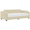Image de vidaXL Lit de jour avec matelas crème 80x200 cm tissu
