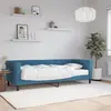 Image de vidaXL Lit de jour avec matelas bleu 80x200 cm velours