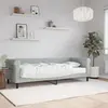 Image de vidaXL Lit de jour avec matelas gris clair 80x200 cm velours