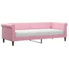 Image de vidaXL Lit de jour avec matelas rose 80x200 cm velours