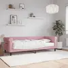 Image de vidaXL Lit de jour avec matelas rose 80x200 cm velours