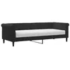 Image de vidaXL Lit de jour avec matelas noir 80x200 cm velours