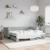 Image de vidaXL Lit de jour avec lit gigogne gris clair 90x190 cm velours