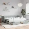 Image de vidaXL Lit de jour avec gigogne et tiroirs sans matelas 90x200 cm