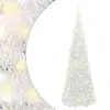 Image de vidaXL Sapin de Noël artificiel escamotable 150 LED blanc 180 cm