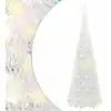 Image de vidaXL Sapin de Noël artificiel escamotable 200 LED blanc 210 cm