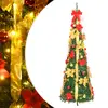 Image de vidaXL Sapin de Noël artificiel escamotable 100 LED vert 150 cm