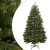 Image de vidaXL Sapin de Noël artificiel à charnières avec support vert 180 cm