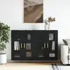 Image de vidaXL Armoires murales 2 pcs noir bois d'ingénierie