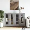 Image de vidaXL Armoires murales 2 pcs sonoma gris bois d'ingénierie