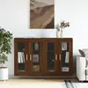 Image de vidaXL Armoires murales 2 pcs chêne marron bois d'ingénierie