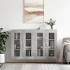 Image de vidaXL Armoires murales 2 pcs gris béton bois d'ingénierie