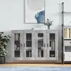 Image de vidaXL Armoires murales 2 pcs gris béton bois d'ingénierie