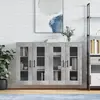 Image de vidaXL Armoires murales 2 pcs gris béton bois d'ingénierie