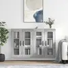 Image de vidaXL Armoires murales 2 pcs sonoma gris bois d'ingénierie