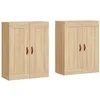 Image de vidaXL Armoires murales 2 pcs chêne sonoma bois d'ingénierie