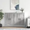 Image de vidaXL Armoires murales 2 pcs sonoma gris bois d'ingénierie