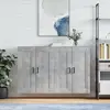 Image de vidaXL Armoires murales 2 pcs gris béton bois d'ingénierie