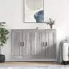 Image de vidaXL Armoires murales 2 pcs sonoma gris bois d'ingénierie