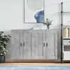 Image de vidaXL Armoires murales 2 pcs gris béton bois d'ingénierie