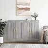 Image de vidaXL Armoires murales 2 pcs sonoma gris bois d'ingénierie
